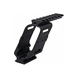 EFANGSHIJIE Red Green Dot Scope Mounting Bracket，with Picatinny Top and Bottom Rails； Universal Pistol Scope Mount for Sights Brackets. (Polymer Plastic/Black)