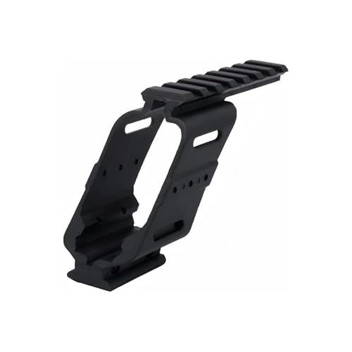 EFANGSHIJIE Red Green Dot Scope Mounting Bracket，with Picatinny Top and Bottom Rails； Universal Pistol Scope Mount for Sights Brackets. (Polymer Plastic/Black)