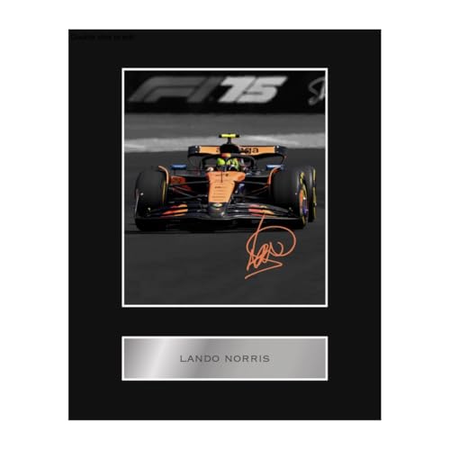 Pre Printed Signature Signed Lando Norris MCC Mounted Photo Display #2 Printed Autograph Picture 10x8 Inch Mount