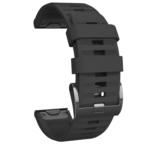 QuickFit Watch Strap for Garmin Fenix 6X Pro Strap/Sapphire Men Women Soft Adjustable Sport Easy Fit 26mm Watch Bands Replacement for Garmin Fenix 5X/5X Plus/ 3 Quatix 3 Tactix Bravo