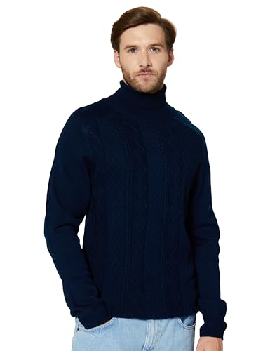 Image of Amazon Brand - Symbol Men's Casual Acrylic High Neck Sweater (Available in Plus Sizes)