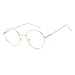 Produktbild GUKOO Vintage brille nerd brille metallgestell Unisex Glasses durchsichtige brille Frame