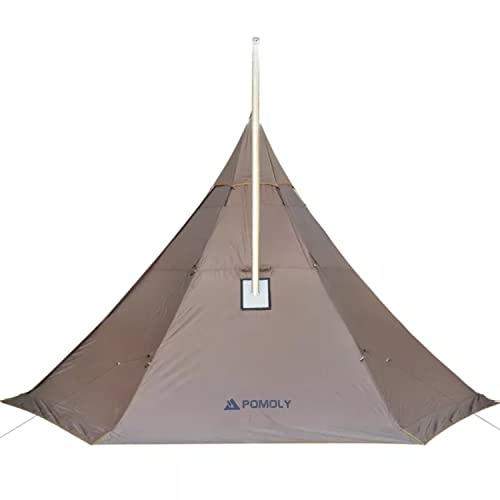 POMOLY HUSSAR Plus Tipi Hot Zelt Braun Outdoor Camping Hot Zelt