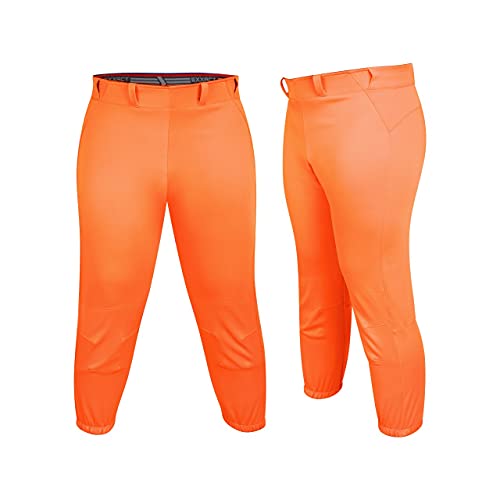 Exxact Sports Womens Softball Pants - Yoga Style Softball Pants For Women, Girls Softball Pants - Al, Orange #TOP14