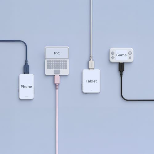 Image of Sony IER-EX15C Wired in Ear Type C Headphones, in-Line Remote for Volume & Mute Function with Mic, Tangle Free Serration Wire, Compatible with USB-C Devices, High Sound Quality (Pink)