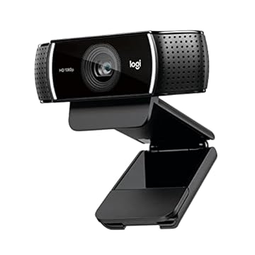Logitech Câmera C922 Pro Stream Webcam 1080P Para Streaming De Vídeo HD E Gravação 720P Em 60Fps Com Tripé Incluído Preto