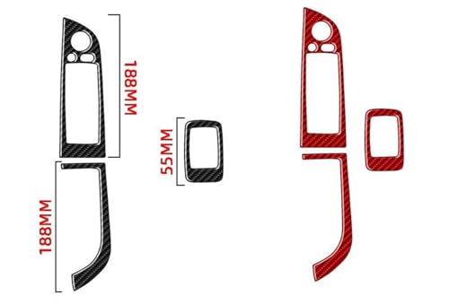 Insert en carbone noir pour panneau de commande de porte BMW Z4 E89 - 2