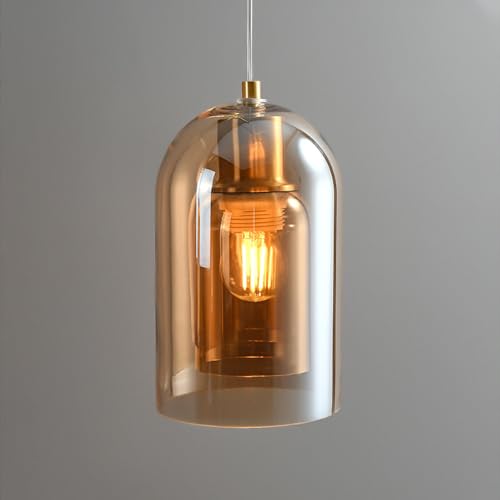 Kinkiety do sypialni, styl industrialny vintage, gęsia szyja, czarne, rustykalne złote detale, szare szkło, bursztynowe szkło, styl połowy wieku, do sypialni