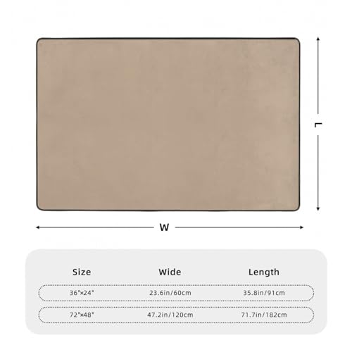 Tapis de sol absorbant en velours fin HYTTER marron clair durable - 4
