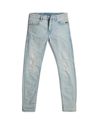 G-STAR RAW Herren Revend FWD Skinny Jeans, Blau (Sun Faded Bluejay Destroyed D20071-D634-G315), 29W / 30L – Ansicht 6