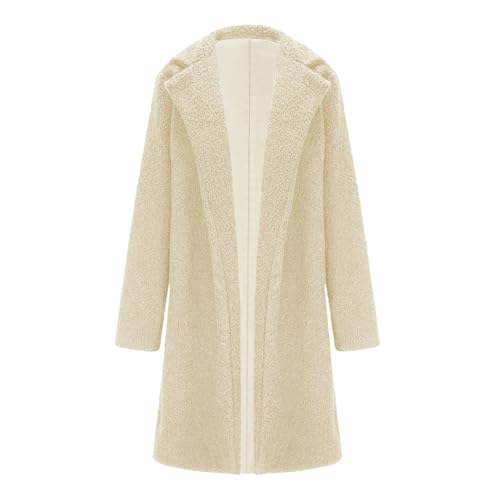 Peacoat Womens Coat Long Open Front Trench Coat Windproof Outwear - image 4