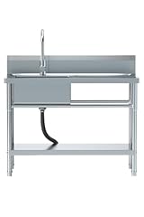 39" Stainless Steel Sink Workbench