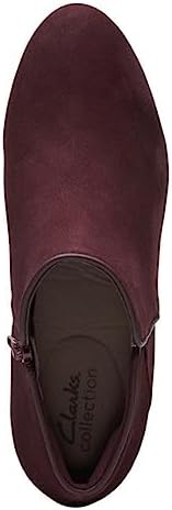 Clarks Women's Ambyr Gem Pump, Burgundy Suede, 12 | Image 6