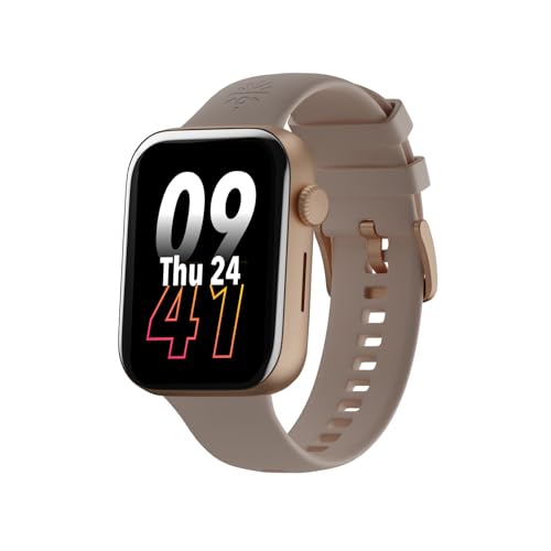 Image of Cultsport Burn 1.78 inch AMOLED, 368 * 448 res, BT Calling, Crown Control, Voice Assistant, AOD Smartwatch (Rose Gold Strap, Free Size)