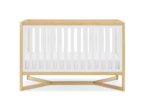 Delta Children Tribeca 4-in-1 Baby Convertible Crib in White/Natural
