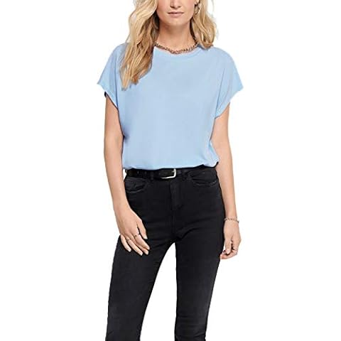 Camiseta Only Onlfree Life S/s O-Neck Top Noos Jrs Azul de Cachemira Mujer Cover