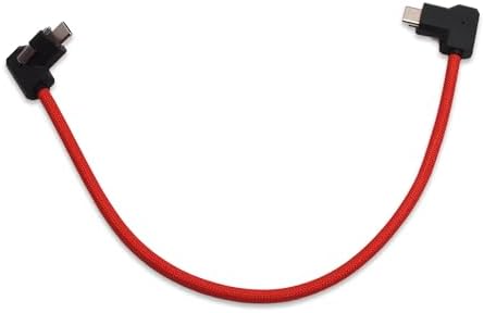 XLCS Locking EVF Cable for Blackmagic Pyxis and URSA Cine 12K - USB-C 3.1/3.2-20Gbps - 100W Power - Secure Lock - High-Speed Pyxis Monitor Cable - Durable and Reliable (30cm) - RED