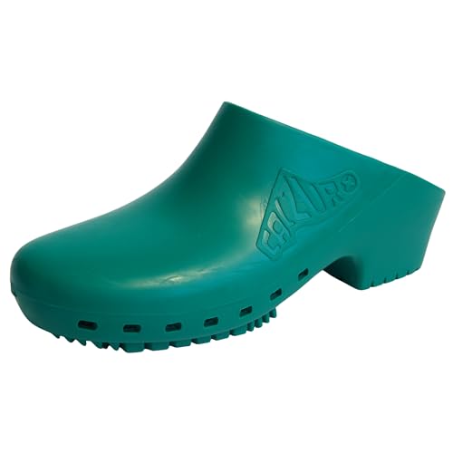 Image of CALZURO Classic Work Clogs Without Holes - Unisex Nursing Clogs - Non Slip Shoes - Autoclavable Rubber Kitchen Shoes for Women and Men -