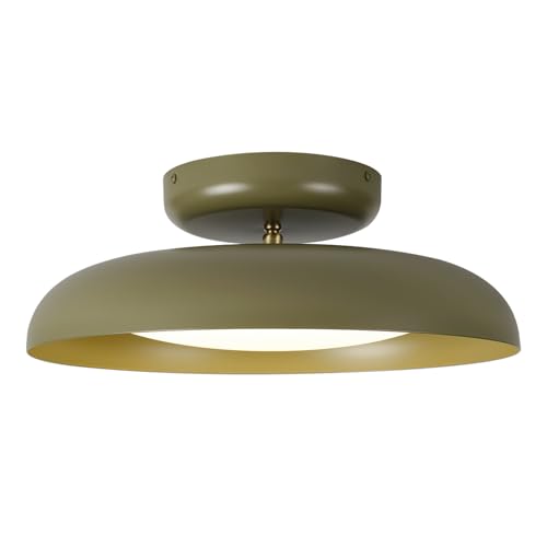 BISAMIYA Dimmable LED Semi Flush Mount