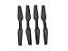 Fytoo 20PCS Propeller for E58 S168 JY019 Folding Quadcopter Spare Paddle Parts UAV Folding Propeller (Black)