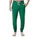 FQZWONG Men's Pajama Pants Lightweight Print Loungewear Comfy Jogger Sleep Pant Casual Pj Bottoms with Drawstring Pockets（3-Green,XX-Large