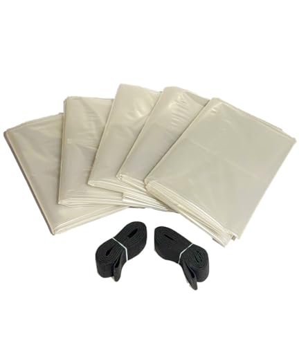 Durafarm Rugged 130-Gallon Stock Tank Liners, 5 Pack with Heavy Duty Elastic Bands – Durable, BPA-Free