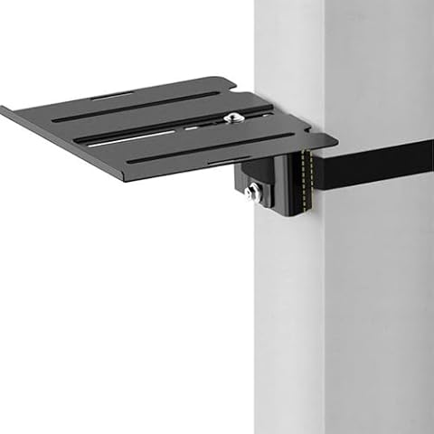 ZeboZap ZZSLSB1001 DIY Detachable Gazebo Floating Shelf for Soundbar, Consoles | No Drilling Required | Metal Gazebo & Wooden Gazebo | Weatherproof | 7 lbs Capacity | Fits 3-in to 16-in Pole Cover