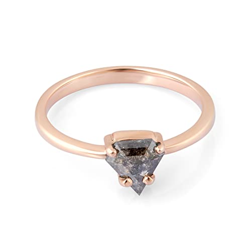 Bague diamant sel et poivre en argent, le symbole de votre amour