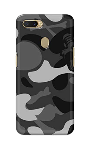 Image of Printed Hard Back Cover Case for Oppo A7 | Oppo A5s | Oppo A12 | Oppo A11k | Oppo A12s Back Cover (Army Pattern) -702