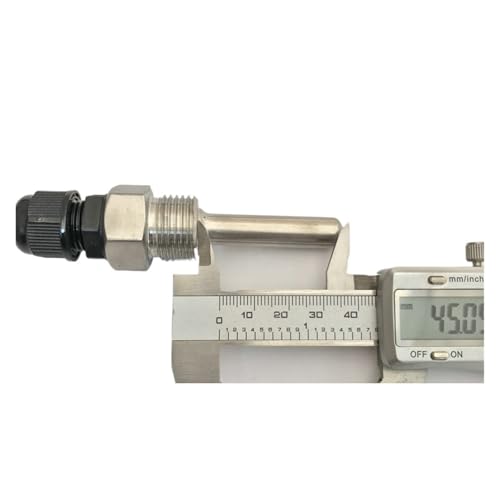 Funda para sensor PT100 termopozo acero inoxidable 304 de 1/2 para cable de 8mm 2