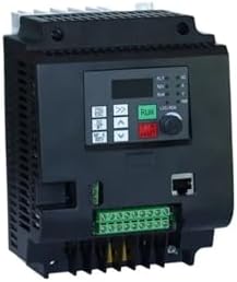 SHIHUANI Frequency Inverter 220V to 380V 4KW Single Phase to Three Phase Inverter VFD 5hp Inverter Frequency Converter Frequenc Drive Motor Speed(4KW 5HP,1ph220V-3ph380v)