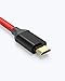 Anker [2-Pack] 6ft / 1.8m Nylon Braided Tangle-Free Micro USB Cable with Gold-Plated Connectors for Android, Samsung, HTC, Nokia, Sony and More (Red)