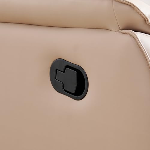 Image of Home Centre | Halley | Rocking Recliner | Faux Leather | 1 Seater Recliner | Beige | 1 Year Warranty