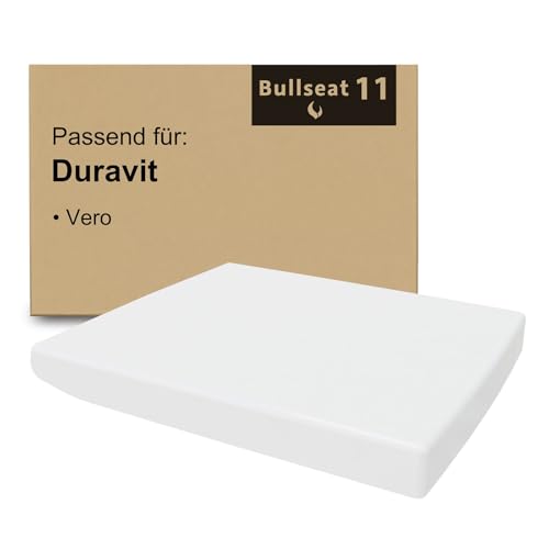 Bullseat WC Sitz passgenau für Duravit Vero | Softclose Absenkautomatik | abnehmbar | Edelstahlbefestigung