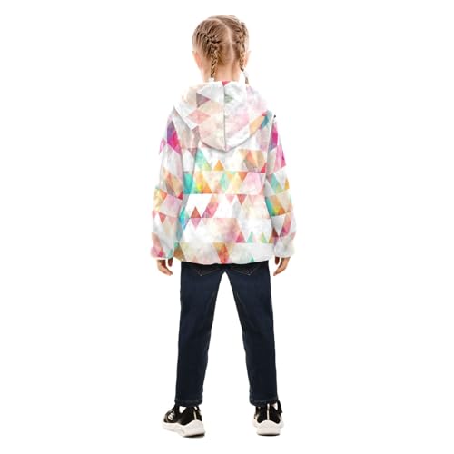 OTVEE Rainbow Triangle Seamless Kids Hoodie Jacket Fall Spring Full Zip Warm Outwear Coat4