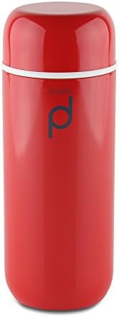 Grunwerg 200Ml Red Pioneer Vacuum Insulated Leak Proof Drinkpod Capsule Flask 6 Hours