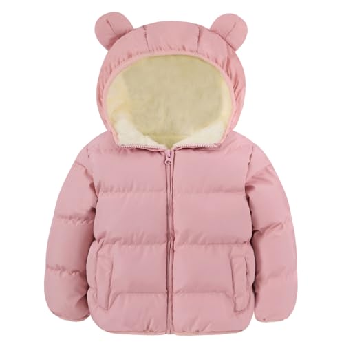 Image of BFUSTYLE Baby Toddler Coats Boys Girls Bear Ear Hooded Puffer Jackets 6M-5T