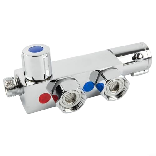 Valvola termostatica per rubinetto doccia a parete Valvola di miscelazione termostatica per doccia a temperatura costante Valvola miscelatore acqua calda fredda per bagno RV Doccia Mixer Bar Parti di