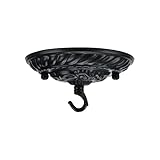 Tsnamay 5 Inches Retro Style Steel Light Canopy Kit,Ceiling Light Fixture Canopy for Pendant Light,Matte Black