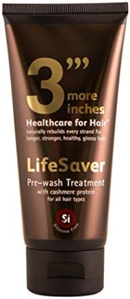 3'''More Inches Lifesaver Prewash Treatment - Travel Size, 100ml -Hair Repair Pre-Shampoo -Broken Bond Restore Treatment -Sulphate & Silicone Free, No Added Fragrance -Hair Care by Michael Van Clarke