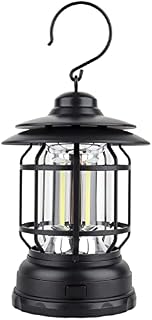 Camping Lamp, LncBoc Battery Powered Hanging Lamp Emergency Lamp, Portable Lantern Flashlight COB Brightness Tent Light for Camping, Hiking, Fishing and More, Outdoor Electronic Lamp for Emergencies