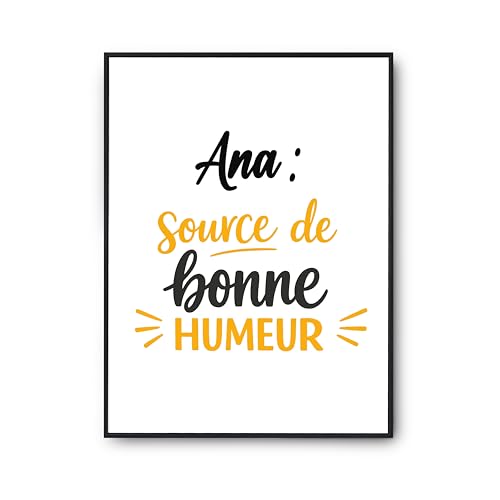 Affiche Ana source de bonne humeur pour célébrer la joie de vivre au quotidien