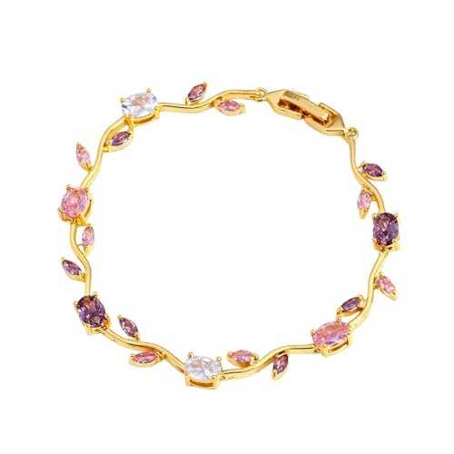 Image of SALVE Coquette Golden Tulip Bracelet for Women Stylish | Anti Tarnish Jewellery for Women, Hand Wristlet for Girls | Aesthetic Accessories for Girls, Valentine's Gift for Girlfriend
