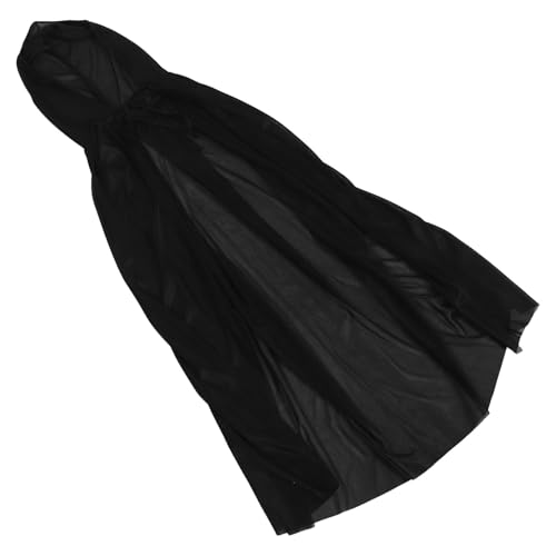 Costume de cape noire à capuche pour se déguiser facilement en famille à Halloween