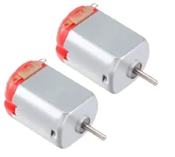 ERH India 2 Pcs Toy Shape DC Motor for DIY Electronic Projects and Models Small Electric Toy Motor Kit 3V to 6V DC Motor Kit for Kids