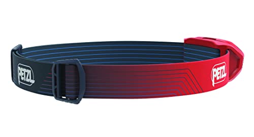 PETZL ACTIK Headlamp (450 Lumens) with Multi-Beam and Red Light - Red (Classic)