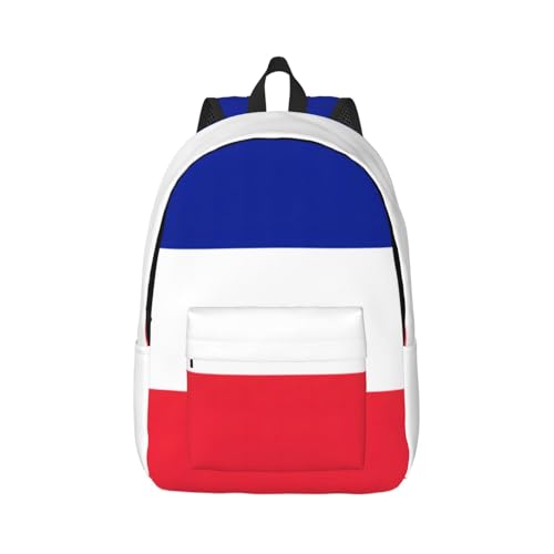 Sac à dos de voyage imprimé drapeau français pour randonnée adulte