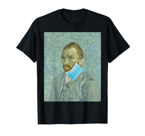Divertente Van Gogh Maschera Facciale Van Gogh Meme Maglietta