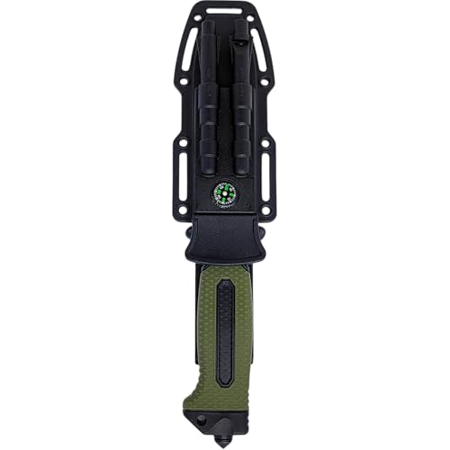 Faca Tática Bainha Protetora com Lâmina Inoxidável para Camping, Caça, Aventura, Trilhas e Atividade