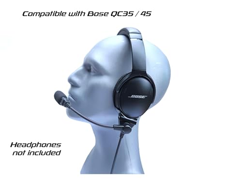 Crystal Mic Pro V para QC / QC45 con doble conector miniatura 3